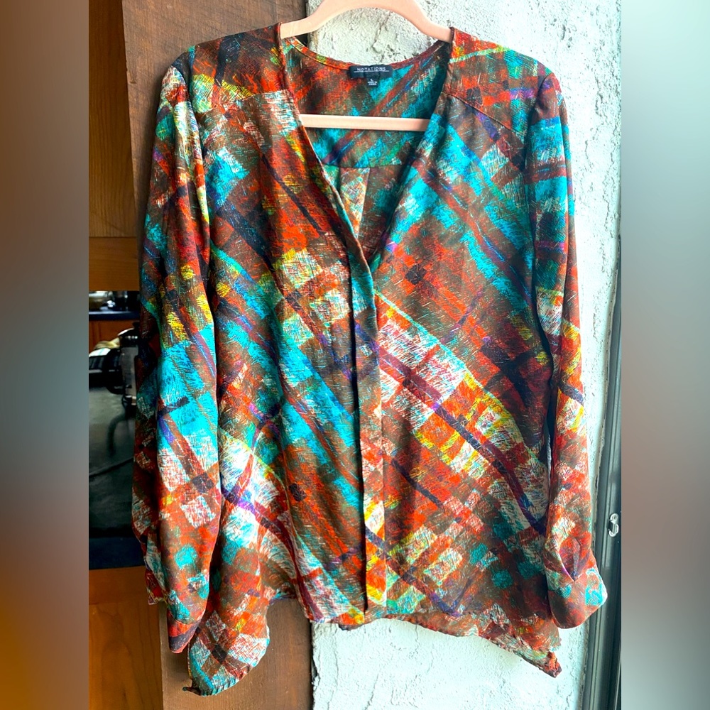 Vintage non-wrinkle breathable lightweight polyester size L